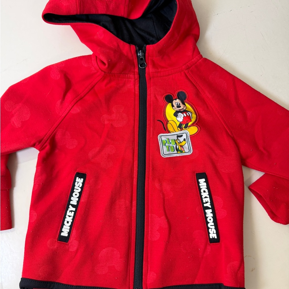 Disney Red Mickey Mouse Kids Hoodie